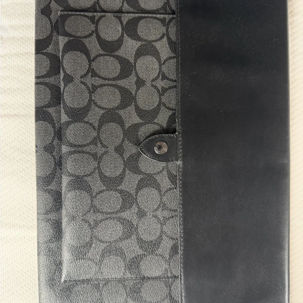 Black Patterned Men's Bag